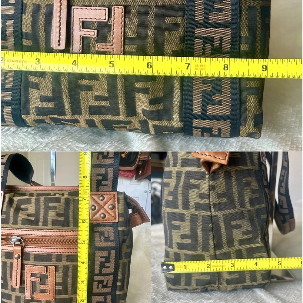 FENDI Zucca Pattern Cloth HandBag - Picture 16 of 16
